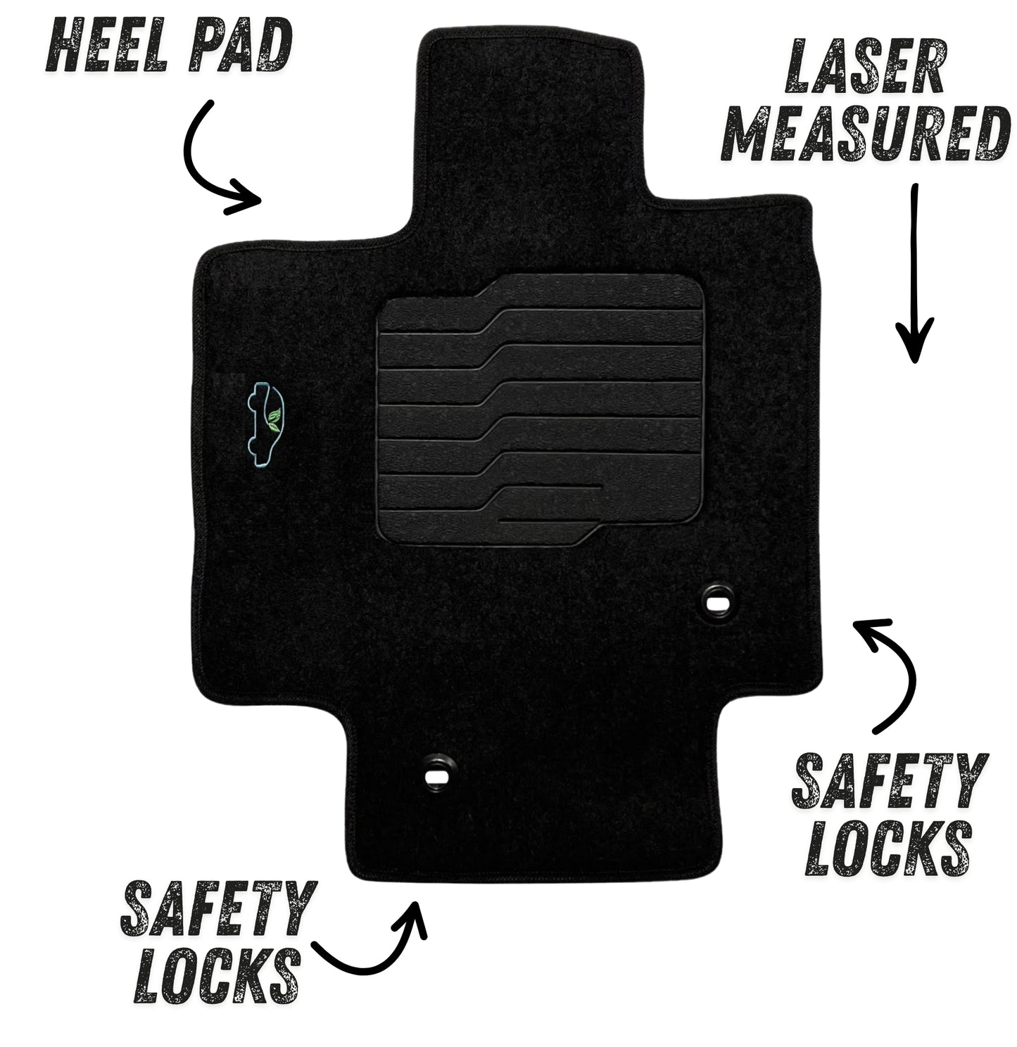 Carpet Floor Mats for 2020 to 2026 Toyota Highlander, Front and Rear