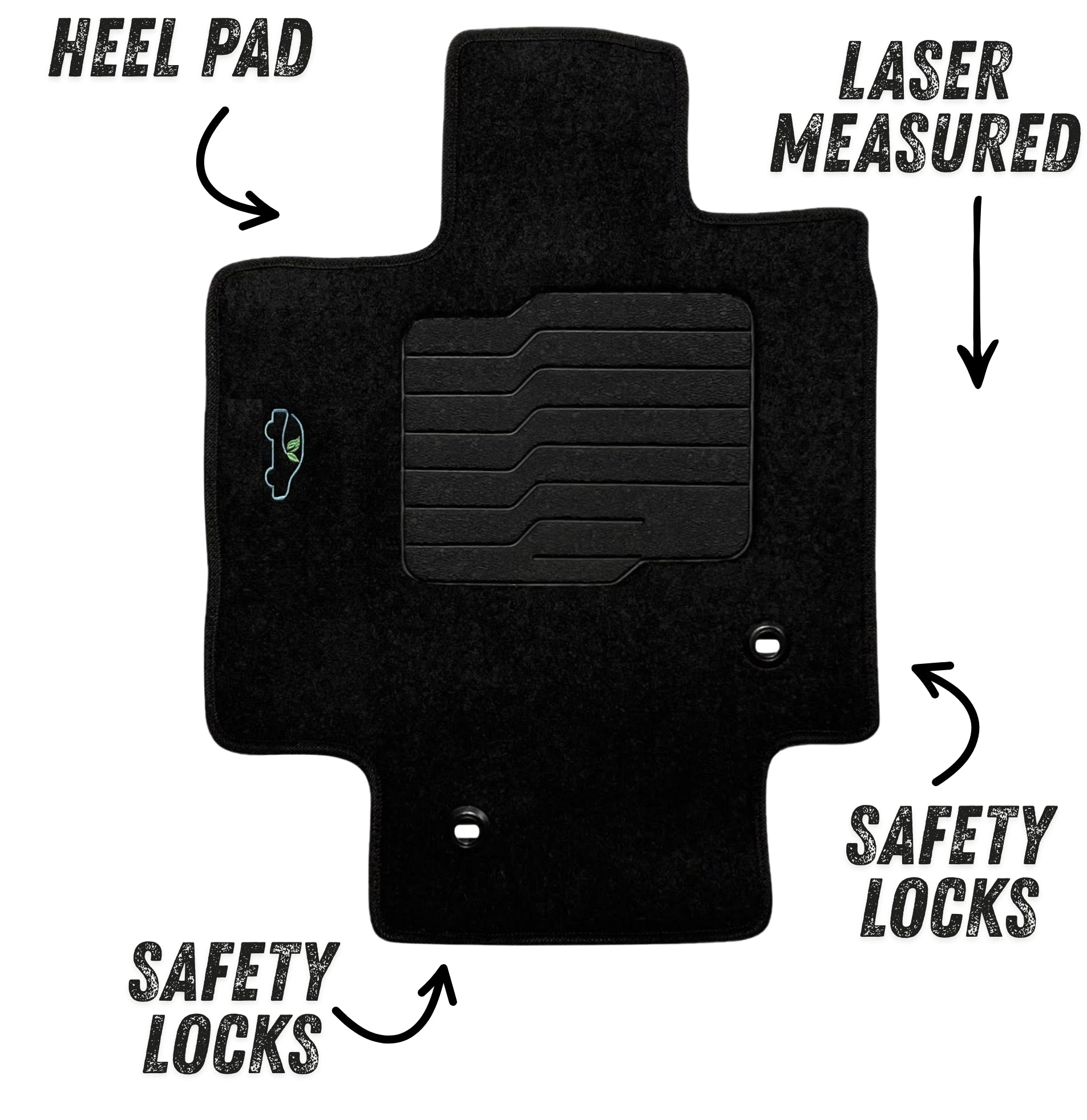 Carpet Floor Mats for 2020 to 2026 Toyota Highlander, Front and Rear