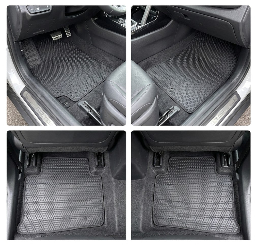 All Weather Honeycomb Floor Mats for 2021 to 2026 Kia Seltos