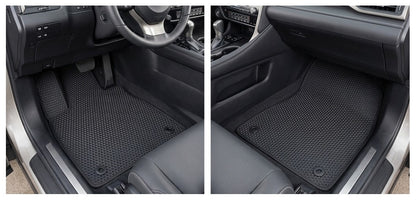 All Weather Honeycomb Floor Mats for 2016-2022 Lexus RX350 RX450h / 2018-2022 RX350L RX450HL, Front and Rear