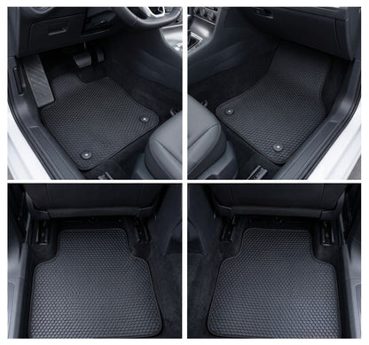 All Weather Honeycomb Floor Mats for 2018 to 2024 Volkswagen Tiguan, front and rear