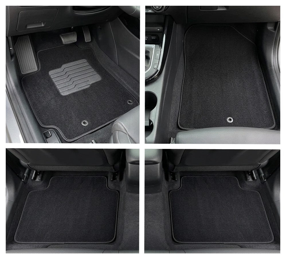 Carpet Floor Mats for 2019 to 2024 Kia Forte, Front and Rear