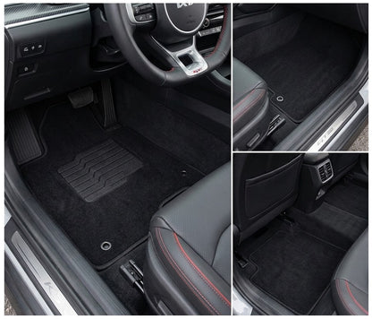 Carpet Floor Mats for 2020 to 2026 Hyundai Sonata and Kia K5, Front and Rear