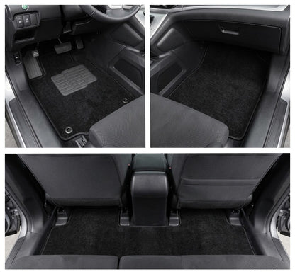ecoMats Carpet Floor Mats for 2012 to 2016 Honda CR-V, Front and Rear, Black