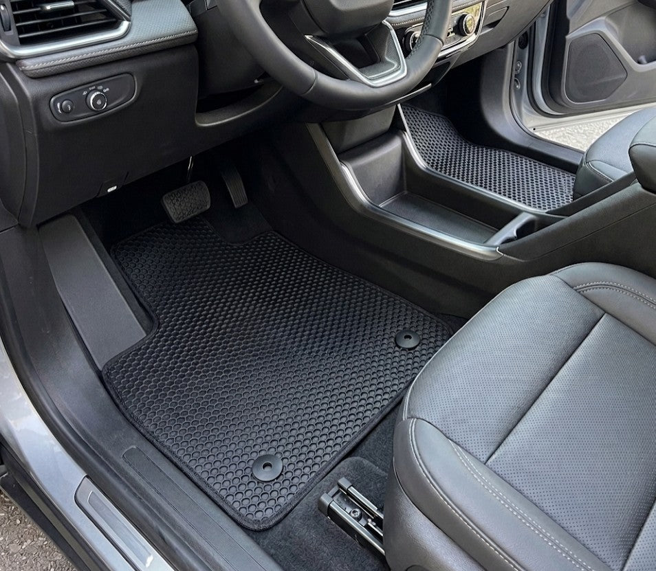 All Weather Honeycomb Floor Mats for 2025 to 2026 Chevrolet Traverse, Front and Rear