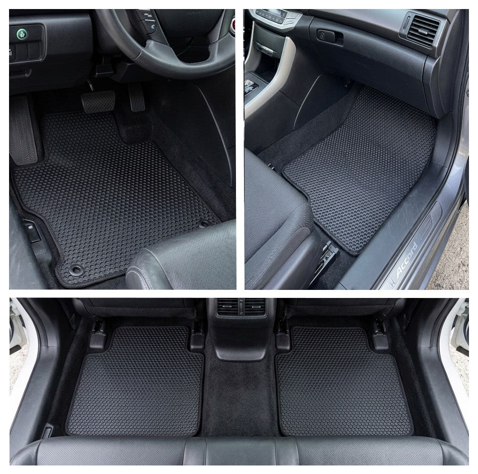 All Weather Honeycomb Floor Mats for 2013 to 2017 Honda Accord