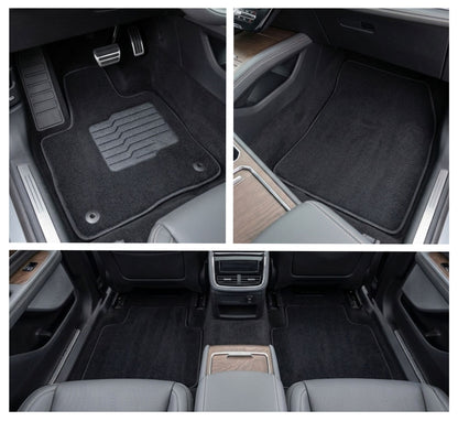 Carpet Floor Mats for 2024 to 2026 Lincoln Nautilus, Front and Rear, Black