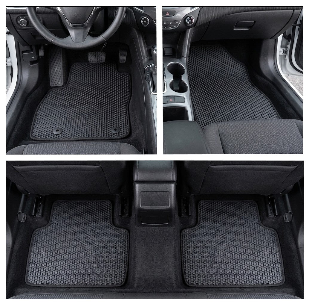 All Weather Honeycomb Floor Mats for 2017 to 2019 Chevrolet Cruze