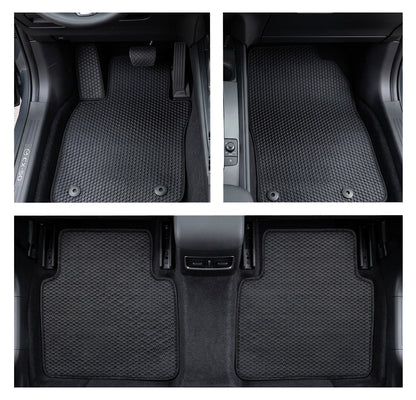 All Weather Honeycomb Floor Mats for 2023 to 2026 Mazda CX-50 (Not Hybrid), Front and Rear, Black