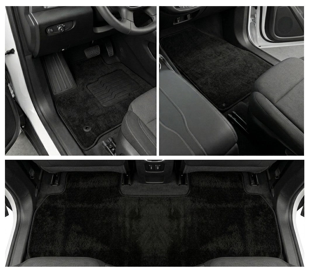 Carpet Floor Mats for 2018 to 2024 Chevrolet Traverse Front, Rear and 3rd Row