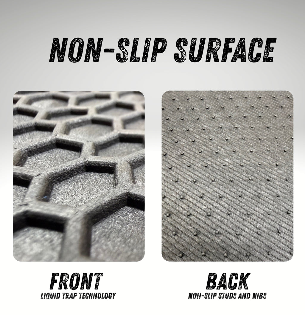 All Weather Honeycomb Floor Mats for 2012 to 2018 Ford Focus, Front and Rear